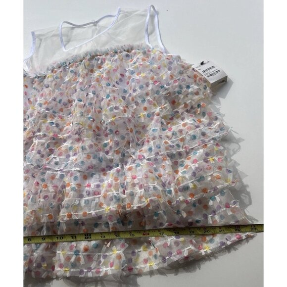 Norstrom Dot Top White Multicolor Dotted Sleeveless Women’s Sz Small NWT - Picture 5 of 13